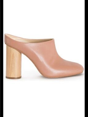 Sydney Brown High Mule in Rose